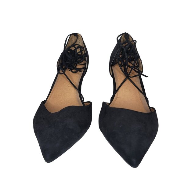 Torrid Women's Black Lace-Up Pointed Toe Pumps one sting is broken 12ww extra wi - Picture 7 of 13